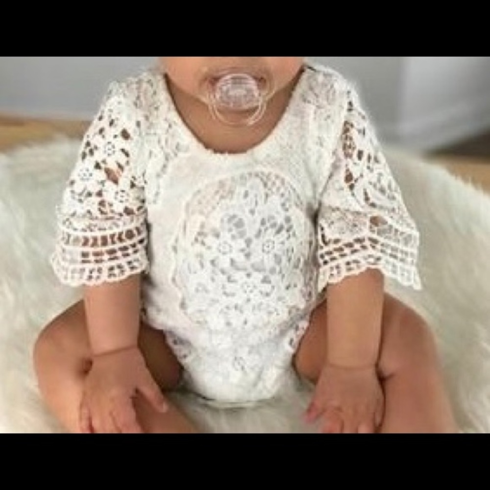 Baby lace onesie